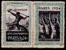 JEUX OLYMPIQUES1924-VIGNETTE- VIIIe OLYMPIADE PARIS - 2 VIGNETTES TENANTES-MINUSCULE DECHIRURE SUR LE HAUT DE LA 2e VIGN - Deportes