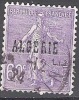 Algérie 1924 Michel 16 O Cote (2005) 0.60 Euro Semeuse Lignée Cachet Rond - Oblitérés