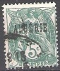 Algérie 1924 Michel 6 O Cote (2005) 0.60 Euro Blanc Cachet Rond - Oblitérés