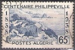 Algérie 1938 Michel 148 O Cote (2005) 0.40 Euro Philippeville Ruines De Rusicade Cachet Rond - Usati