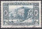 Algérie 1937 Michel 136 O Cote (2005) 0.80 Euro Constantine Gorges Du Rhumel Cachet Rond - Oblitérés