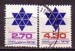 J4836 - ISRAEL Yv N°754/55 - Oblitérés (sans Tabs)