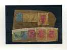 - INDES ANGLAISES .  ENSEMBLE DE TIMBRES SUR FRAGMENTS DE GEORGE V - 1911-35  George V