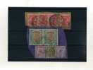 - INDES ANGLAISES .  ENSEMBLE DE TIMBRES SUR FRAGMENTS DE GEORGE V - 1911-35 Roi Georges V