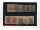 - INDES ANGLAISES .  ENSEMBLE DE TIMBRES SUR FRAGMENTS DE GEORGE V - 1911-35 King George V