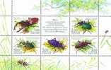 2003 RUSSIA Beetles Sheetlet - Blokken & Velletjes