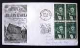 Enveloppe 1er Jour - U.S. Postage.  First Day Of Issue. Honoring The Birthplace Of Abraham Lincoln. - 1951-1960