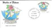 FDC 615  WALLIS Et FUTUNA  N° 403  COLOMBES - JOURNEE Du TIMBRE - FDC