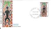 FDC 619  WALLIS Et FUTUNA  N° 406  TRADITION  GUERRIER - FDC