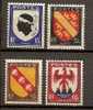 FRANCE - 1946 - Armoiries De Provinces  (III) -  Yvert # 755/758 - MINT (LH) - 1941-66 Wappen