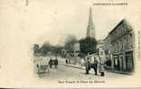 85 - Belle CPA Précurseur Fontenay-le-Comte - Rue Turgot Et Place Du Marché - Fontenay Le Comte