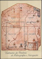 BRAZIL - SOUVENIR SHEET CENTENARY OF THE NAVAL HYDROGRAPHIC AND NAVIGATION INSTITUTE 1976 - MNH - Unused Stamps