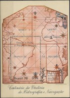 BRAZIL - SOUVENIR SHEET CENTENARY OF THE NAVAL HYDROGRAPHIC AND NAVIGATION INSTITUTE 1976 - MNH - Nuevos