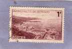 MONACO TIMBRE N° 256 OBLITERE VUE GENERALE DE LA PRINCIPAUTE 1F BRUN LILAS - Used Stamps