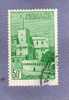 MONACO TIMBRE N° 174 OBLITERE VUE DU PALAIS 50C VERT - - Used Stamps