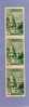 MONACO TIMBRE N° 277 OBLITERE VUE DU PALAIS 2F VERT BANDE DE 3 - Used Stamps