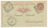 Entier Postal Voyagé Pour Constantinople Bureau Autrichien En 1893 - Postwaardestukken