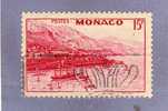 MONACO TIMBRE N° 262 OBLITERE RADE ET VUE DE MONTE CARLO 15F ROSE CARMINE - Used Stamps