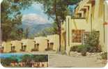 Colorado Springs CO, Beverly Hills Court Motel Lodging, Motel Sign, On C1950s Vintage Postcard Telephone Booth - Colorado Springs