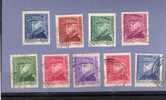 MONACO TIMBRE N° 225 A 233 OBLITERE PRINCE LOUIS II SERIE COMPLETE - Usados