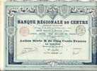 BANQUE REGIONALE DU CENTRE - Banco & Caja De Ahorros