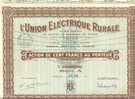ELCTRIQUE RURALE - Electricidad & Gas