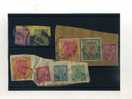 - ENSEMBLE DE TIMBRES DES INDES ANGLAISES SUR FRAGMENT  . REGNE DE GEORGE V - 1911-35 Roi Georges V