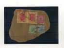 - ENSEMBLE DE TIMBRES DES INDES ANGLAISES SUR FRAGMENT  . REGNE DE GEORGE V - 1911-35 Roi Georges V