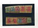 - ENSEMBLE DE TIMBRES DES INDES ANGLAISES SUR FRAGMENT  . REGNE DE GEORGE V - 1911-35 Roi Georges V