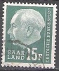 Saarland 1957 Michel 415 O Cote (2011) 0.30 Euro Theodor Heuss Cachet Rond - Used Stamps