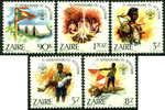 ZAIRE : 29-11-1982 : (MNH) Set 5v : OCB : 1164-1168  Yvert : 1105-1109. - Nuevos