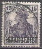 Sarre 1920 Michel 34 O Cote (2011) 0.80 Euro Type Germania Cachet Rond - Used Stamps