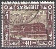 Sarre 1922 Michel 91 O Cote (2011) 0.80 Euro Faïencerie Mettlach Cachet Rond - Oblitérés