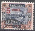 Sarre 1921 Michel 71A O Cote (2011) 0.60 Euro Bateau Sur La Sarre Cachet Rond - Used Stamps