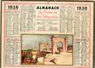 ALMANACH DES PTT-1938-DEPARTEMENT DE SEINE ET MARNE-COMPLET AVEC CARTE -INFO POSTALES-ETC - Grand Format : 1921-40