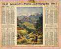 CALENDRIER - ALMANACH DES POSTES ET DES TELEGRAPHES 1941 - Fenaison En SAVOIE - AGRICULTURE - Carte Du 49 MAINE Et LOIRE - Grand Format : 1941-60