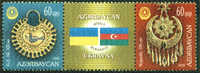 AZERBAIJAN - AZERBAIDJAN : 18-09-2008 (**) : Set 2v + Label : Early Adornments "Joint With Ukraine" - Azerbaïjan