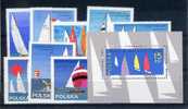Pologne  :  Yv  1440-47 + BF 43  **   Bateau - Boat - Unused Stamps