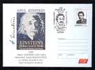 Albert Einstein: Entier (env.) Avec Oblitération Concordante 2005 – Postal Stationery Cover With Special Cancel - Albert Einstein