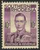 Southern Rhodesia - 1937 KGVI 10d MH* - Rhodésie Du Sud (...-1964)