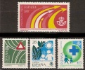 ESPAÑA 1993 - SERVICIO PUBLICOS  - Edifil Nº 3237-3240 - Yvert 2832-2834-2842-expres 38 - Accidents & Sécurité Routière