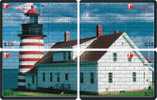 S01004 China Lighthouse Puzzle 4pcs - Vuurtorens