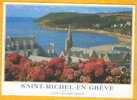 SAINT MICHEL EN GREVE - Côtes D´Armor - La Côte Des Bruyères Vue Sur La Baie - église - Plage - Saint-Michel-en-Grève