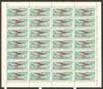 Russia 1965 Mi# 3169 Sheet With Plate Error Pos. 4 - Antonov An-24 - Errors & Oddities