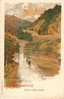 TRES BELLE CARTE D´ILLUSTRATEUR AQUARELLEE 1900 - ROUTE De SAINT SAUVES à La BOURBOULE - DOS VISIBLE - Before 1900