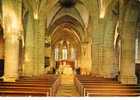 CPSM. VILLEDIEU LES POELES. INTERIEUR DE L'EGLISE NOTRE DAME. DATEE 1984. - Villedieu