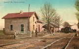 SAINT HILAIRE LE PETIT (51) Carte Allemande Train En Gare - Autres & Non Classés