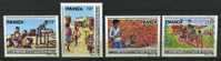 Rwanda **  N° 1285 à 1288 - Année De L'auto-organisation En Milieu Rural - Unused Stamps