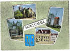 Carte Postale 59. Cassel   Le Moulin L'hotel De Ville  L'église  Statue Trés Beau Plan - Cassel