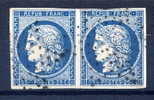 Paire N°4 Cote Dallay 130€ - 1849-1850 Cérès